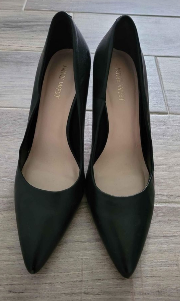 Pair of Nine West 9.5 leather heels